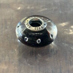 Authentic Pandora Midnight Effervescence Murano Glass Charm Bead Retired